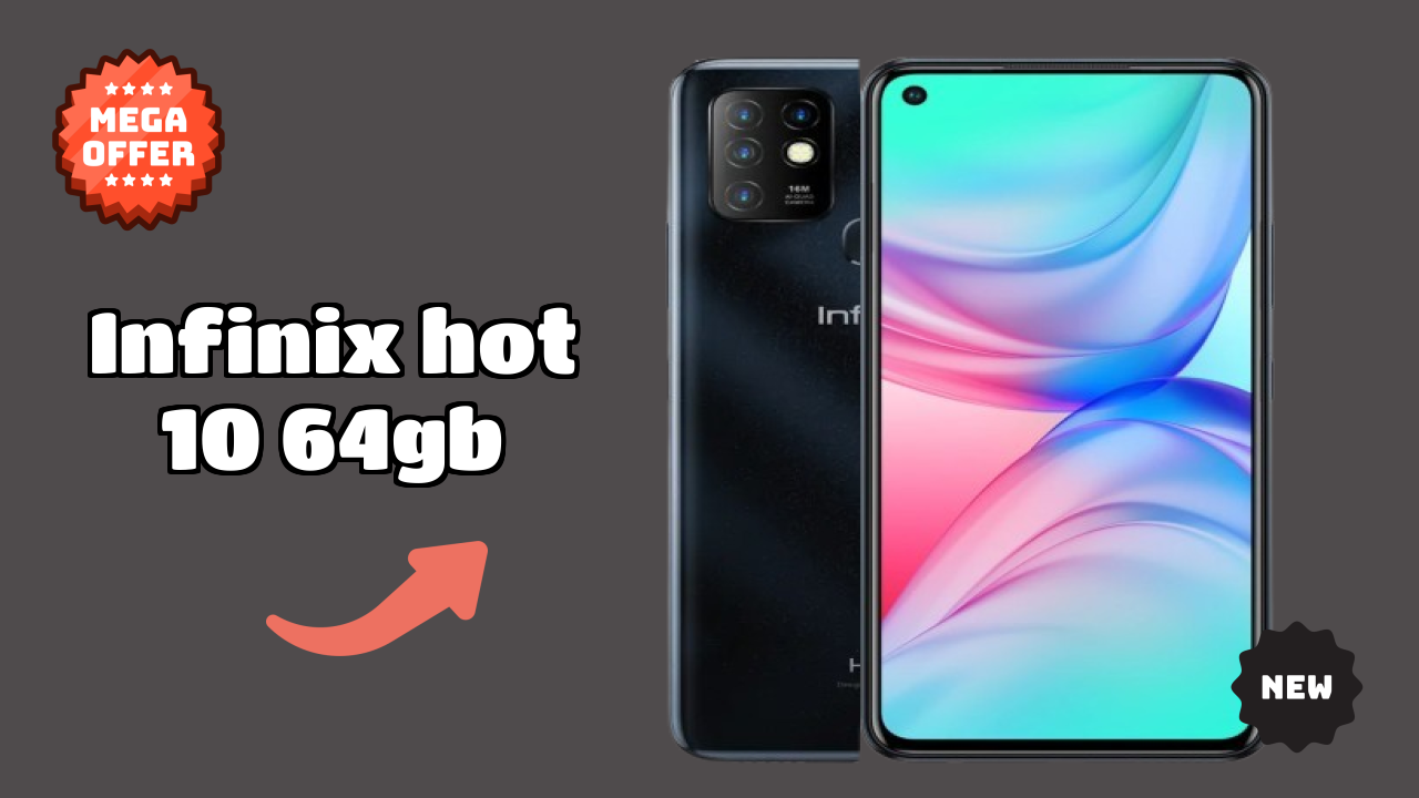 Infinix Hot 10 64GB डिस्प्ले  डिस्कसन: 6.78 Inches (17.22 Cm) स्क्रीन