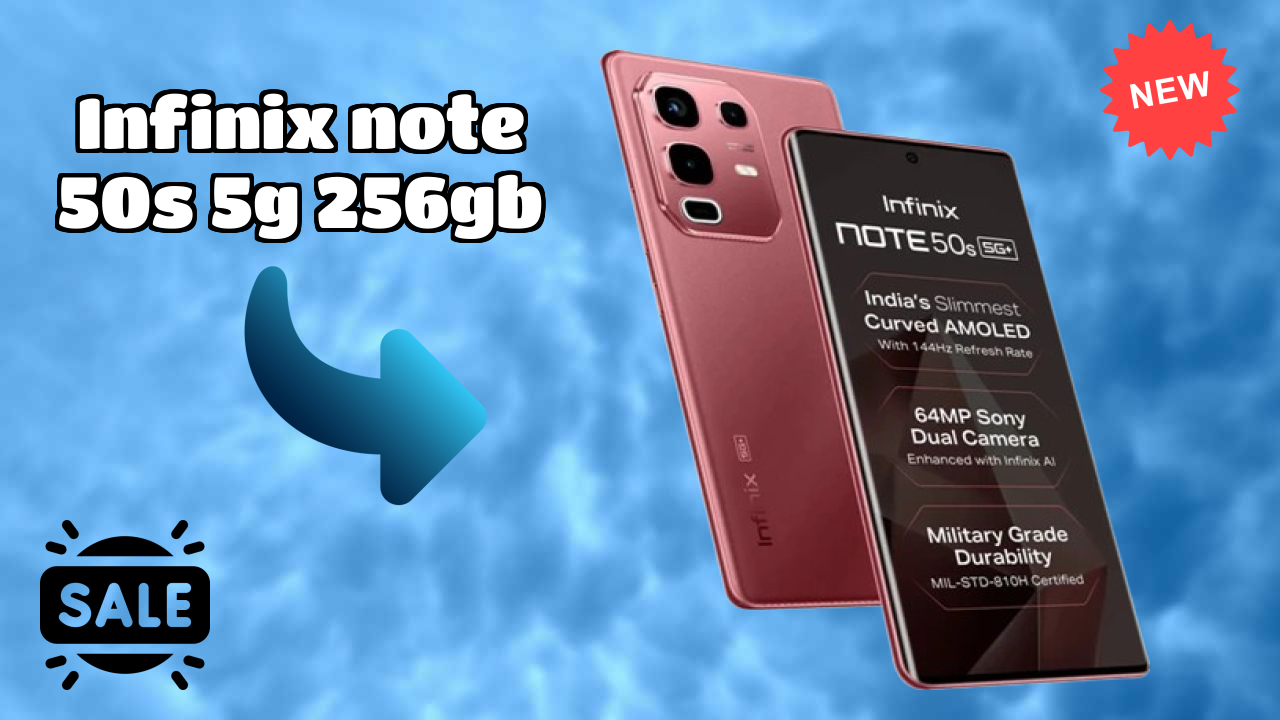 Infinix Infinix Note 50s 5G+ 256GB - आज कीमत ₹17,999 तक गिर गई!