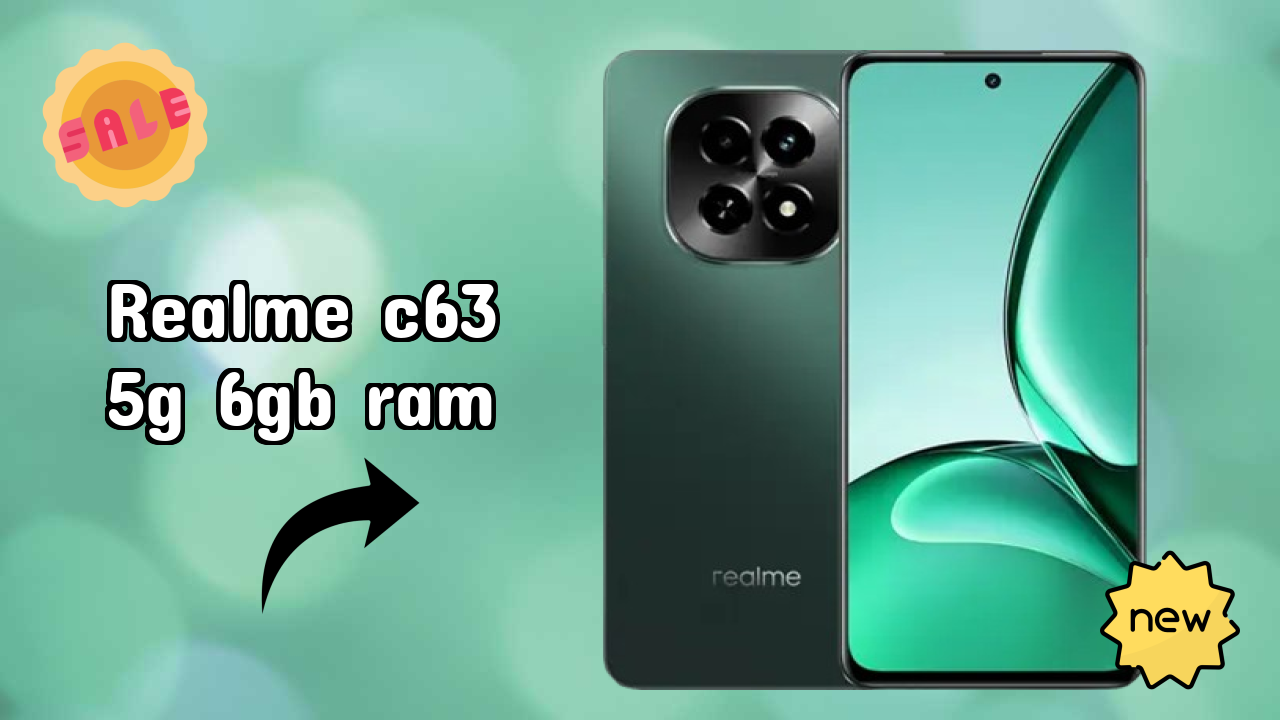 Realme C63 5G 6GB RAM डिस्प्ले  डिस्कसन: 6.67 Inches (16.94 Cm) क्वॉलिटी