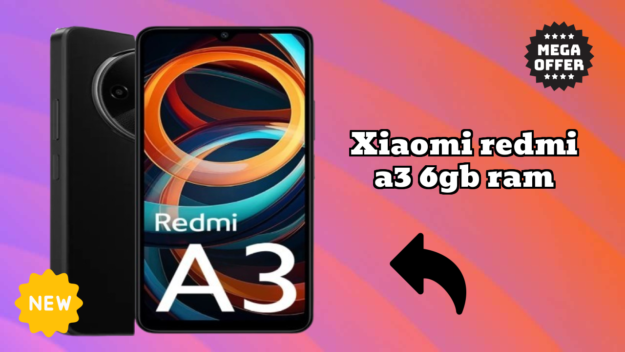 Xiaomi Redmi A3 6GB RAM डिस्प्ले क्वॉलिटी: 6.7 Inches (17.02 Cm) स्क्रीन